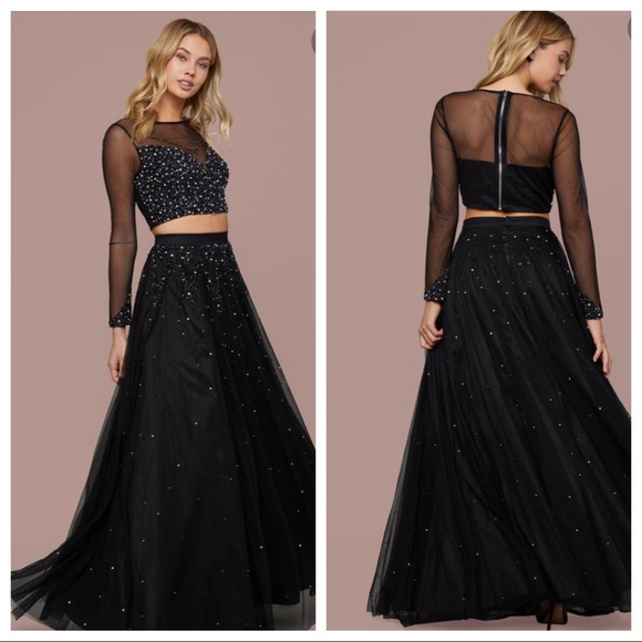 bebe Dresses & Skirts - Bebe womens formal 2 pc embellished gown